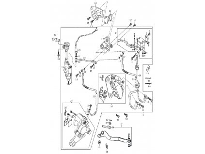 24 - brzdič zadní sestava