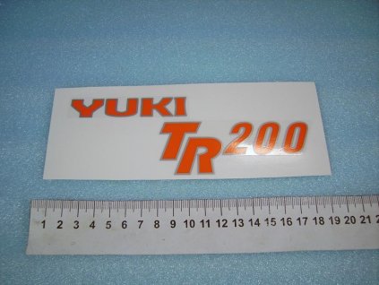 0601 - nápis YUKI TR 200 (oranžová)