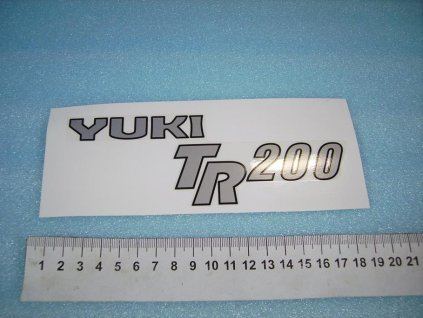 0601 - nápis YUKI TR 200 (stříbrná)