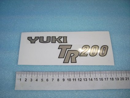 0601 - nápis YUKI TR 200 (bronzová met.)