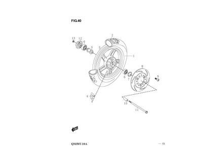 09 - šroub brzd. kotouče M8x25