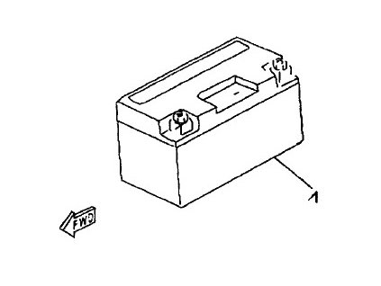 01 - akumulátor 12V 7Ah (YTX7A-BS)