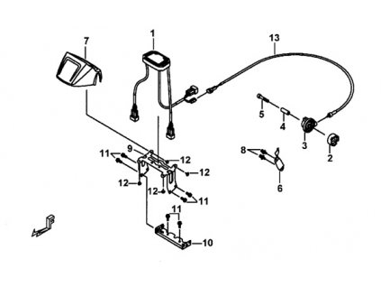 13 - kabel tachometru