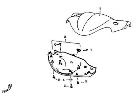 01 - kryt řidítek horní (černá)