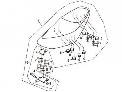 01 - sedlo dvoumístné