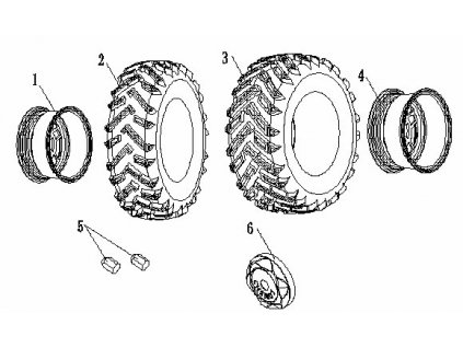 02 - pneu přední AT25x8-12