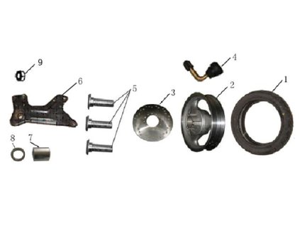 03 - brzdový kotouč zadní/přední 190