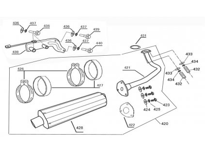 428 - výfuk tlumič
