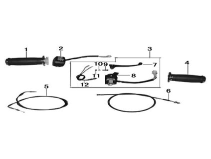 06 - bowden brzdy zadní