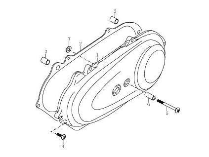 02 - těsnění krytu motoru L.