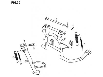 11 - pružina stojanu bočního vnitřní
