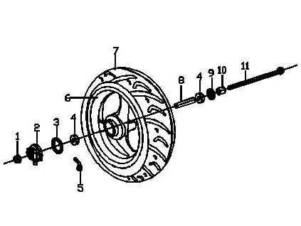 07 - pneu přední 120/70 R12