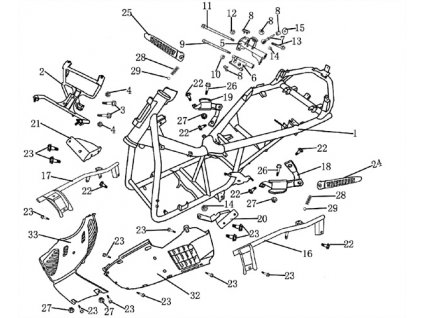 11 - šroub stojanu bočního