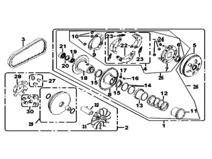 01 - spojka variátoru sestava