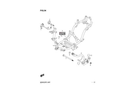 07 - hřídel držáku motoru M10x185