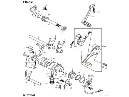 39A - pedál řazení
