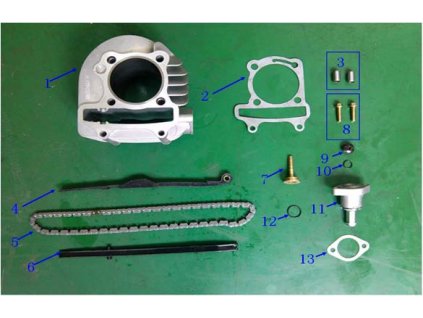 13 - těsnění napínáku rozvodů