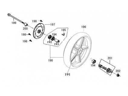 198 - šroub brzd. Kotouče