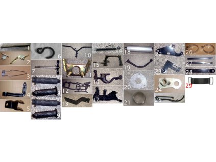 02 - držák blatníku předního sada (L+P)