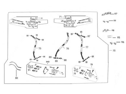 81 - brzdová pumpa přední sestava