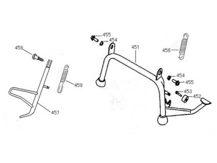 459 - pružiny stojanu bočního