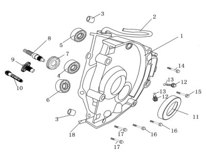 18 - těsnění krytu redukcí