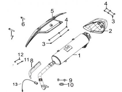 10 - těsnění výfuku