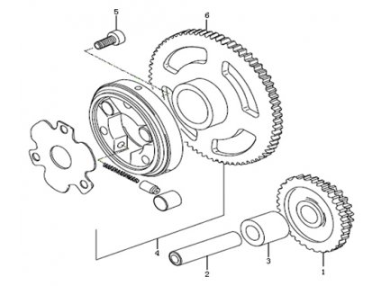 01 - kolo ozubené převodu starteru