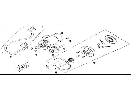 05 - kolo ozubené převodu starteru