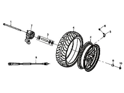 01 - hřídel kola přední M12x250