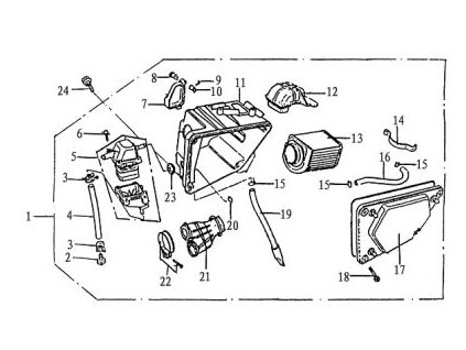 21 - příruba airboxu