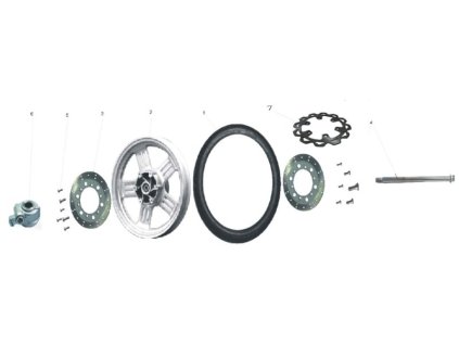 07 - brzdový kotouč přední 300