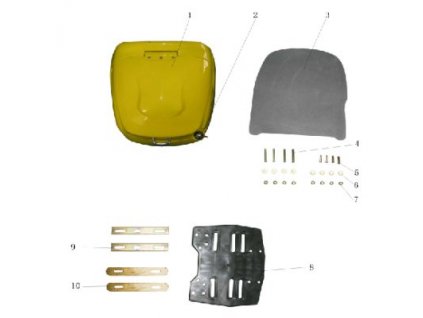 01 - box zavazadlový (žlutá)