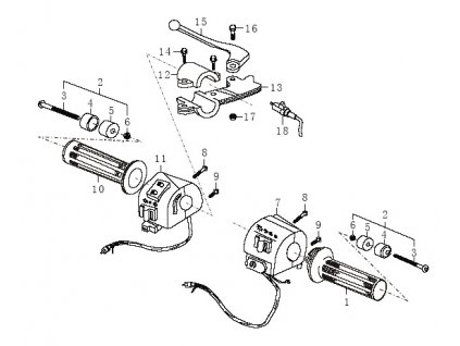 15-1 - páčka L.sestava