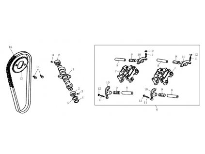 15 - řetěz rozvodů