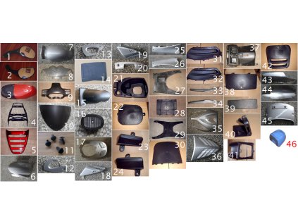 18 - kryt průduch L. (modrá met.)