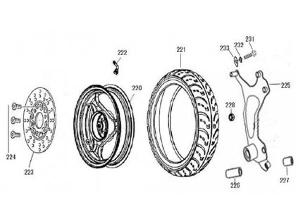 221 - pneumatika 130/60 R13"