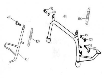 459 - pružiny stojanu bočního