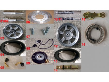 03-2 - disk kola přední ALU 12"x3,5