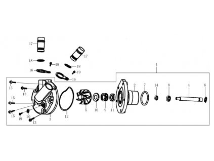 01-1 - čerpadlo vody sestava
