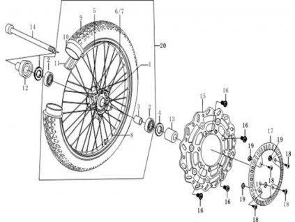 09 - pneu přední 110/70 R17