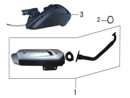 01-4 - kryt tlumiče výfuku (stříbrná)