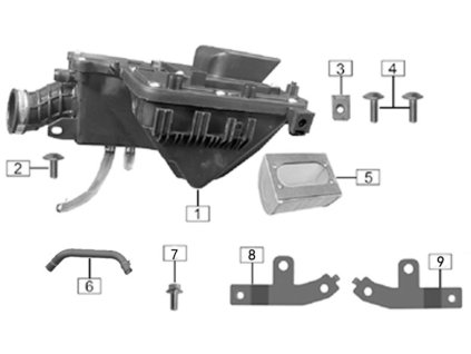 09 - držák filtru vzduchu P.