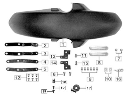 05 - držák blatníku předního L.P.