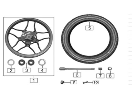 01 - disk přední ALU 17"x2,75 (černá matná)