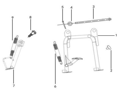 08 - šroub stojanu bočního