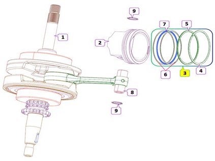 03 - pístní kroužky sda