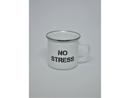Hrnek s nápisem No stress