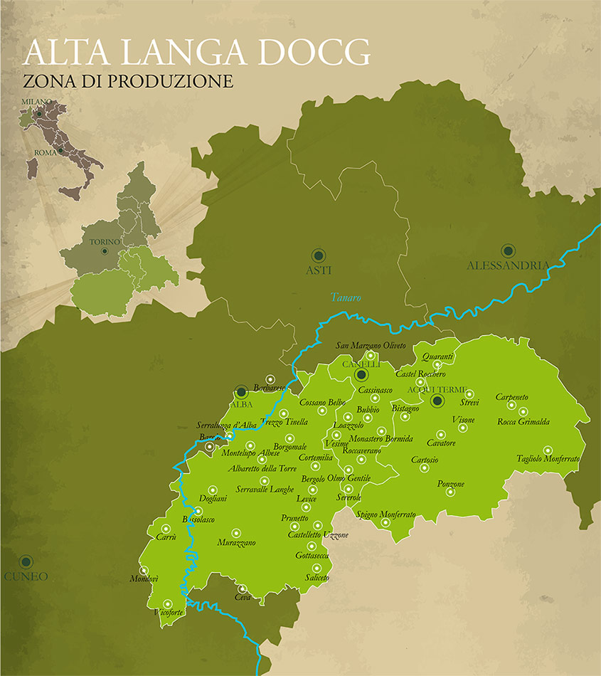 Alta Langa: italské šampaňské