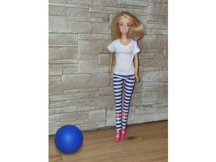 Barbie - oblečky pro panenku originální české - sportovní komplet modro bílý